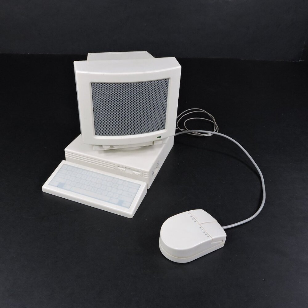 Vintage Mini PC Auto-Scan Novelty FM Transistor Radio - Tested Working